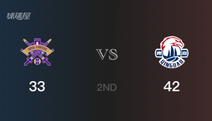 半场战罢，青岛42-33领先北控